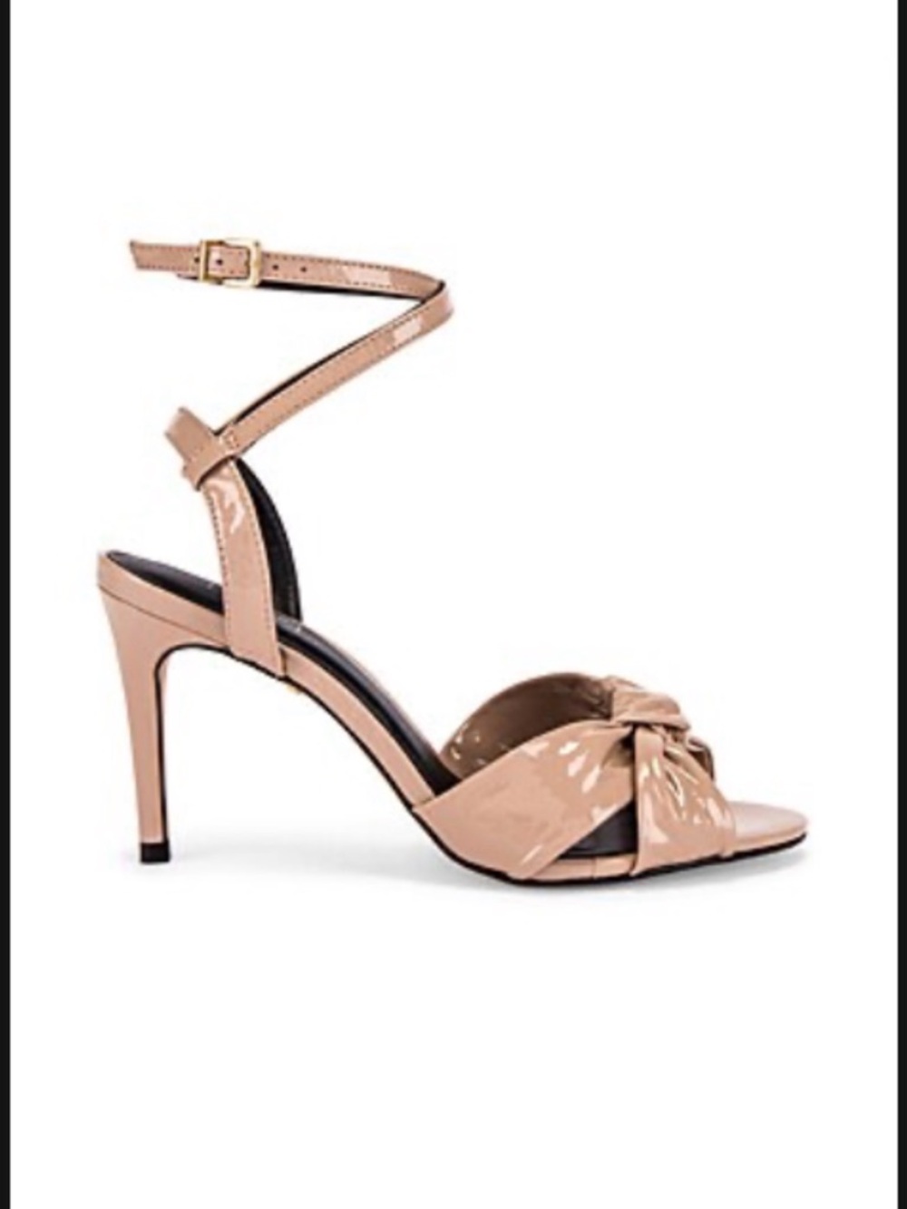 RAYE HEELS TAN PATENT GLORIA IN SIZE 8